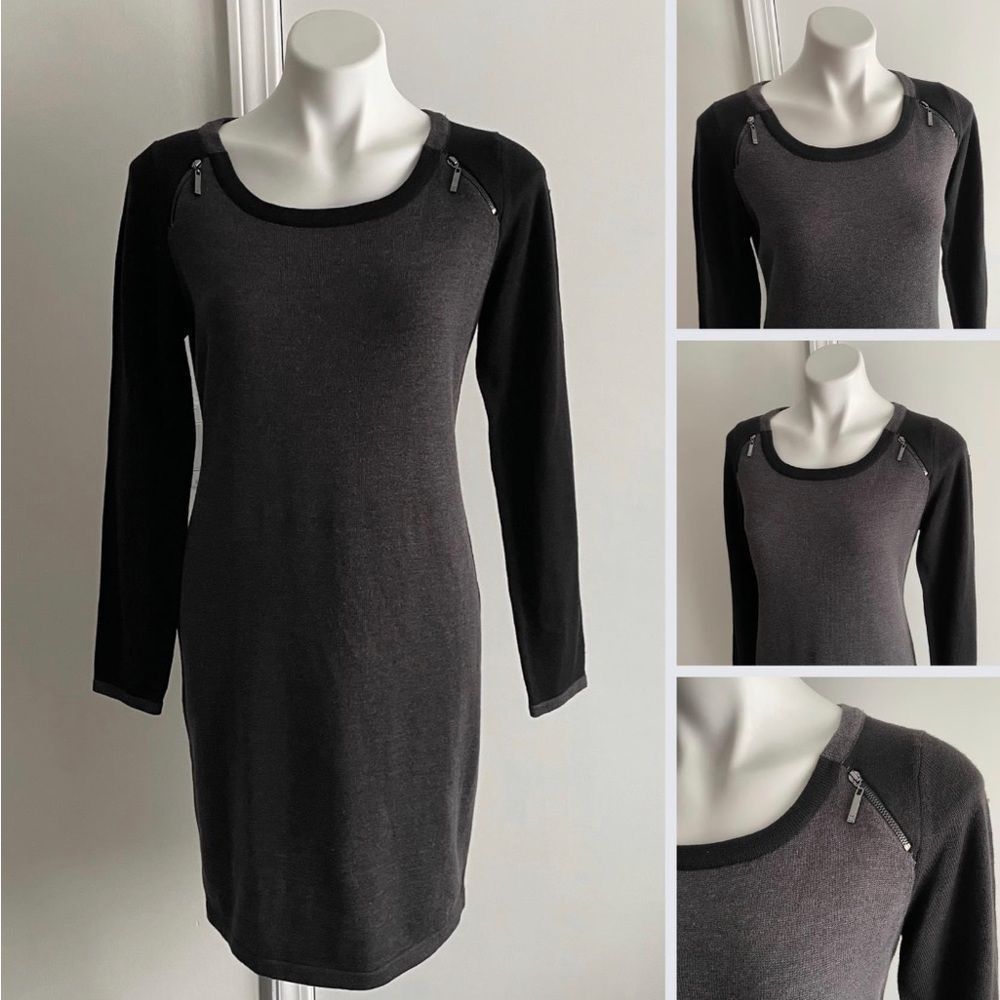 Elegant Black and Gray Women's Dress
